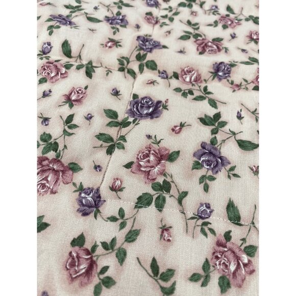 SOKA Centerpiece Mat Placemat Handmade Patchwork NEW Peach Floral Vintage Look - Picture 6 of 9